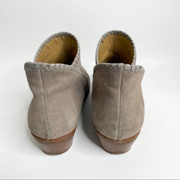 Jack Rogers Sadie Suede Gray Taupe Ankle Booties - Picture 4 of 10